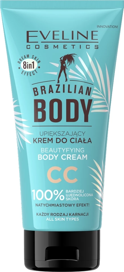 Krem trupi CC për femra Eveline Cosmetics Brazilian Body Beautifying, 140ml