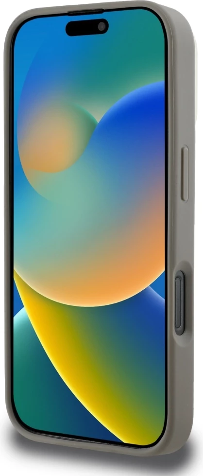 Mbështjellës DKNY Checkered Pattern MagSafe për iPhone 16 Pro, Bezhe