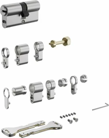 Cilindër i rregullueshëm AQARA R2 AL-D04E për bravë smart U200 (Euro Profile), 4 çelësa, argjendtë