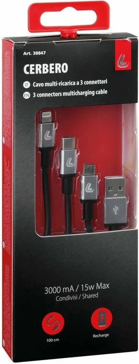 Kabllo Usb 3ne1 100cm