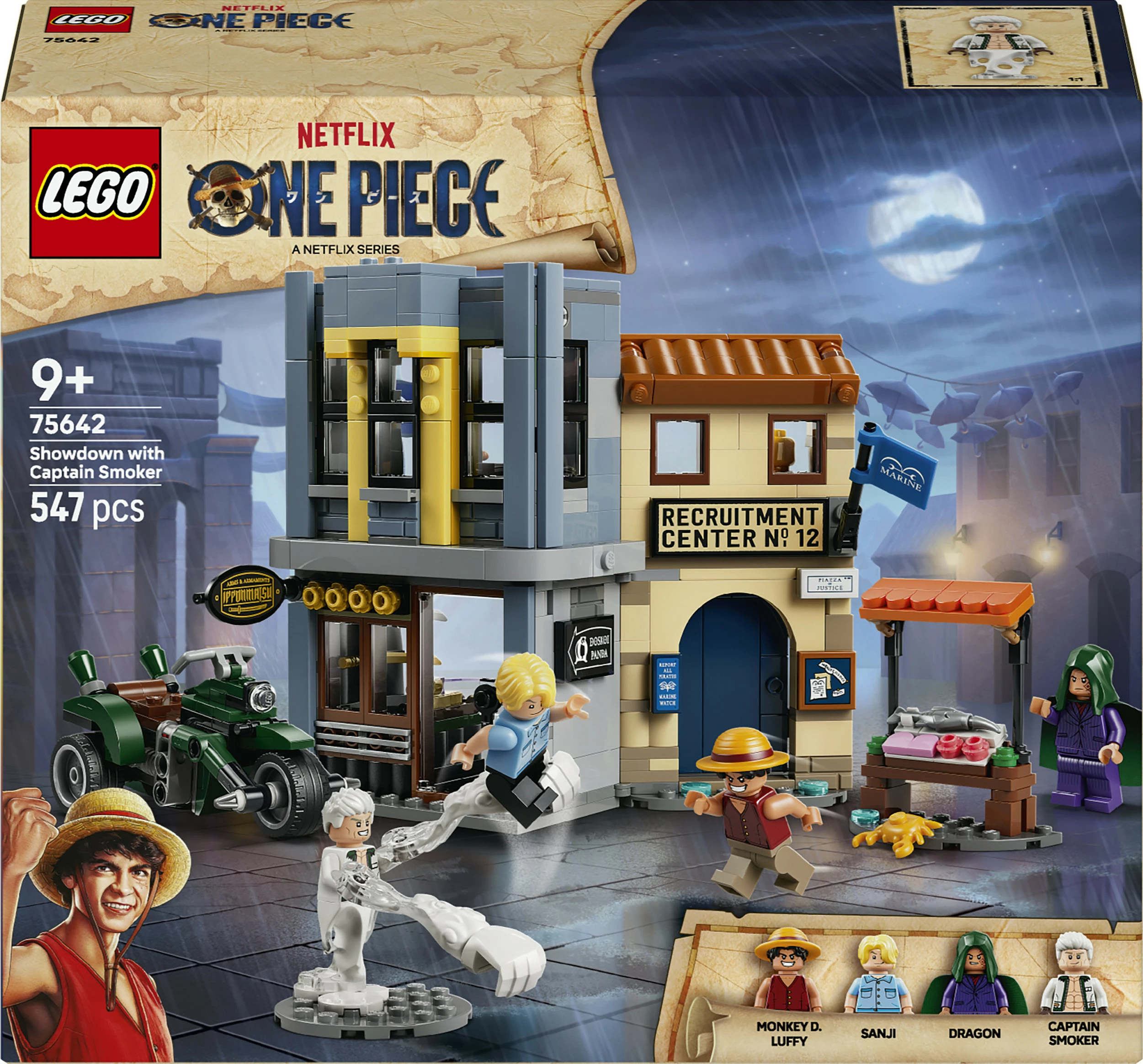 Set LEGO One Piece 75642 Showdown with Captain Smoker, 547 pjesë, 9+