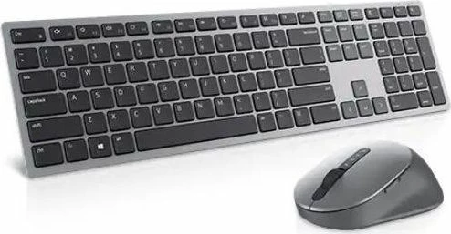 Set tastierë + Maus Dell KM7321W (580-AJQJ), wireless RF + Bluetooth 5.0, US QWERTY, 1600 DPI, gri