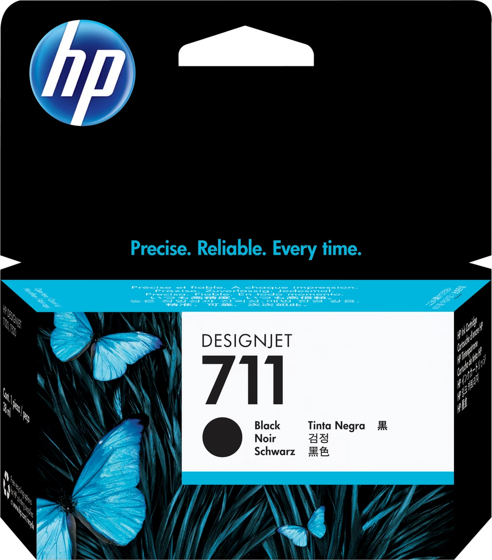Kartush bojë, HP, 711 CZ129A, 38 ml, për DesignJet, e zezë