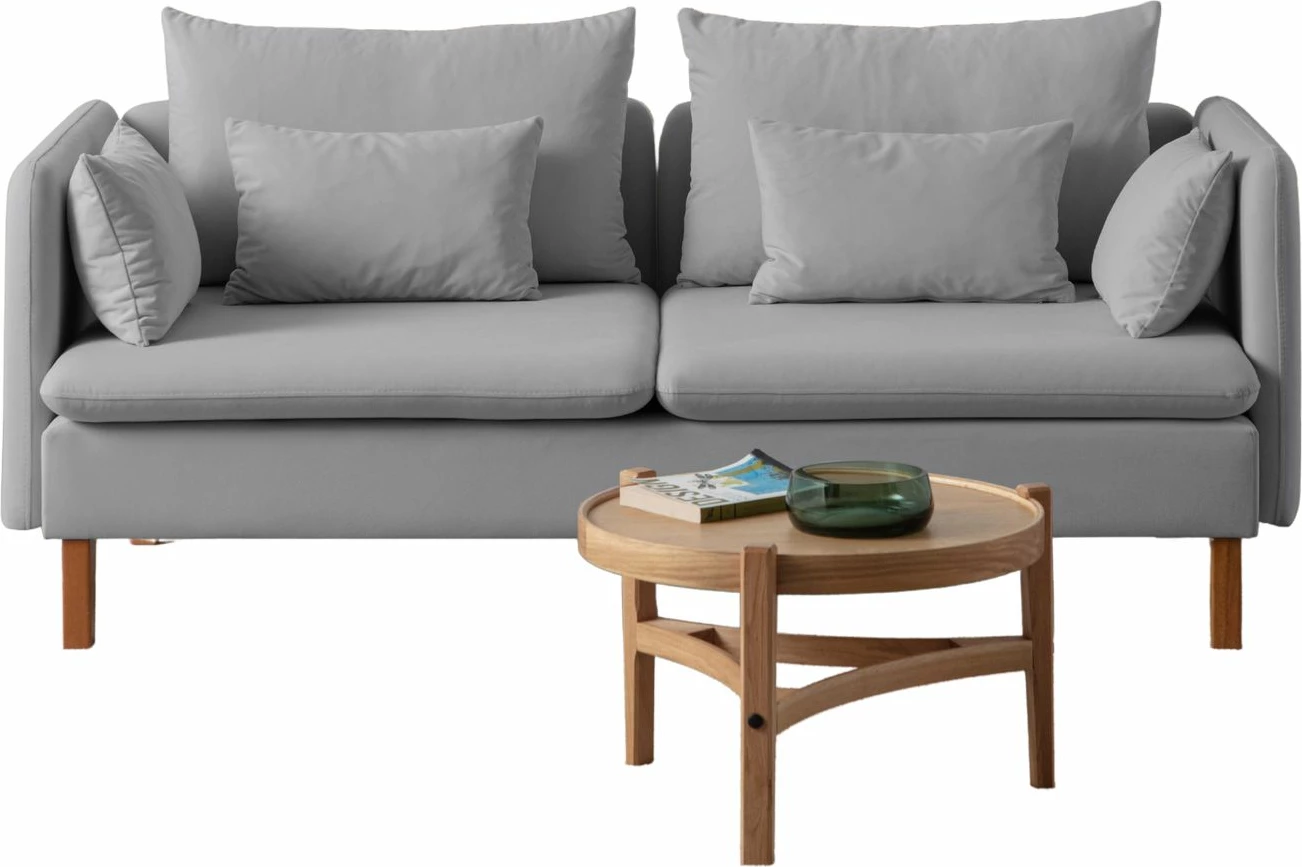 Divan treshe Flexy, Atelier del Sofa, ngjyrë gri