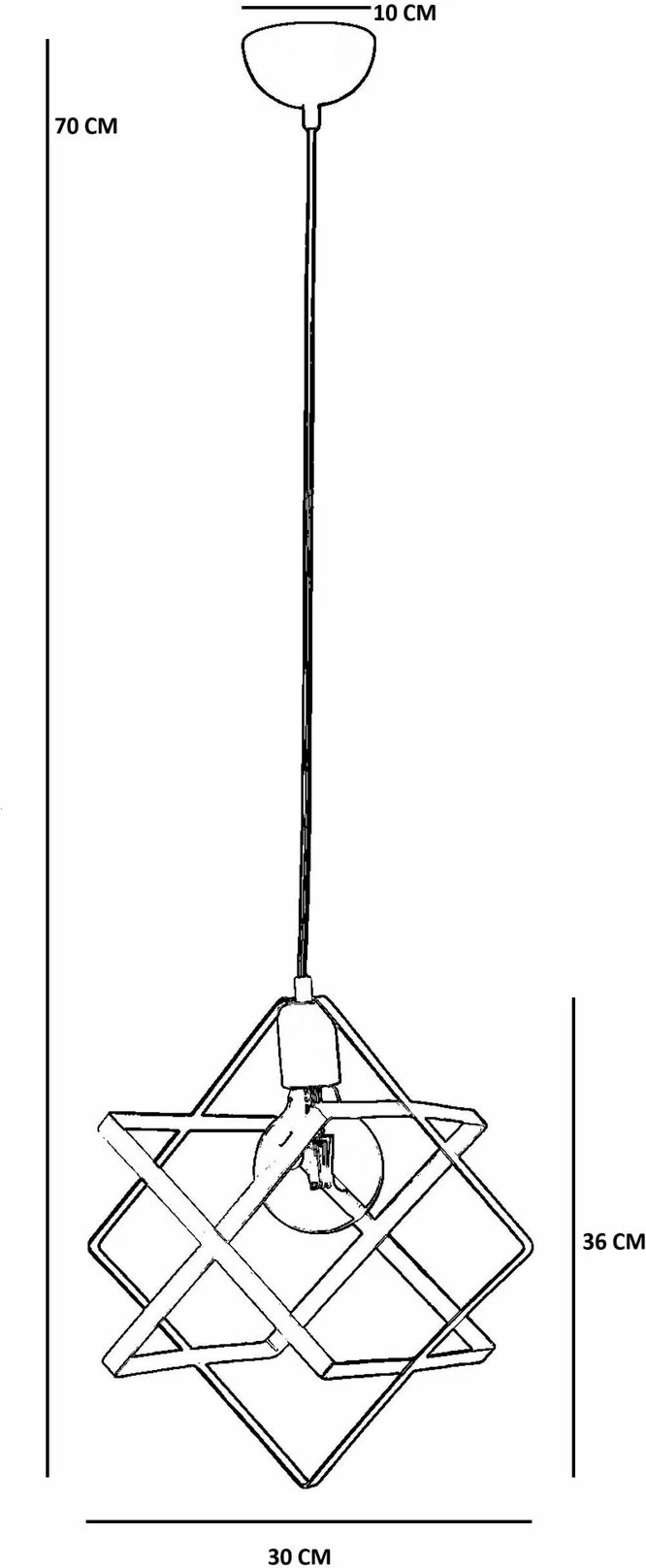 Llambë tavani Opviq, 9034-5, metalike, e bardhë