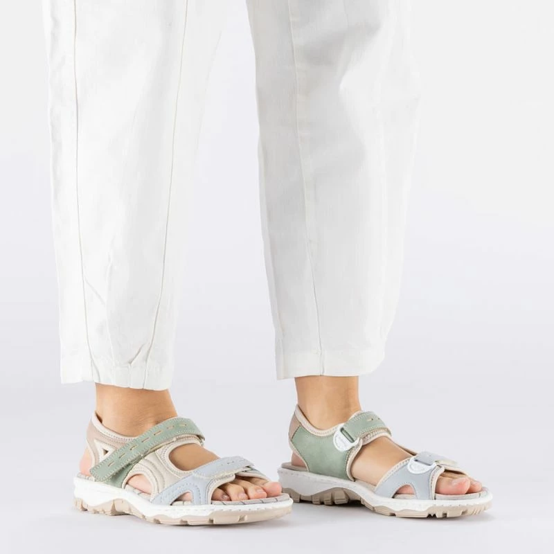 Sandale sportive femra Rieker 68866-94, shumëngjyrëshe
