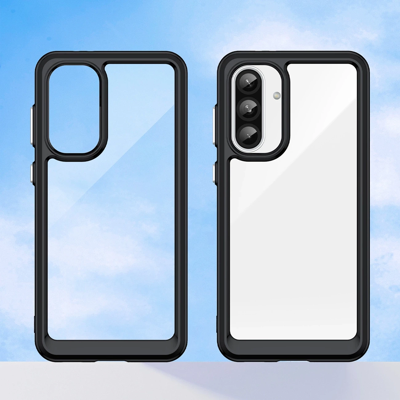 Mbështjellës Hurtel Outer Space Case për Samsung Galaxy A56, TPU/PC, i zi