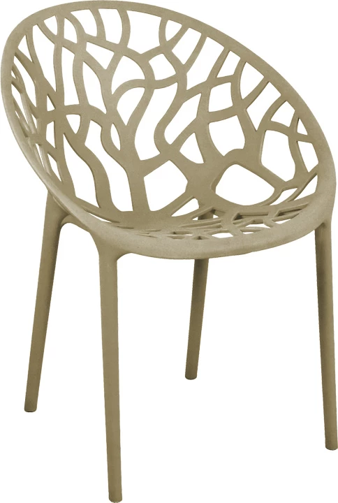 Karrige me krahë Daren, ngjyrë kapuçino, 59x60x79.5cm