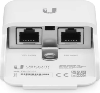 Mbrojtës mbingarkese Ethernet Ubiquiti ETH-SP-G2, deri 1 Gbps, i bardhë