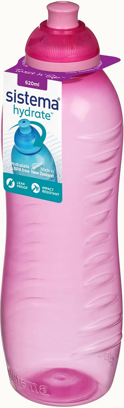 Shishe uji Sistema Twist ’n Sip Squeeze 620ml, plastike, blu
