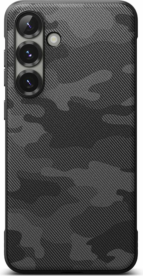 Mbështjellës Ringke Onyx për Samsung Galaxy S25, Black Camo