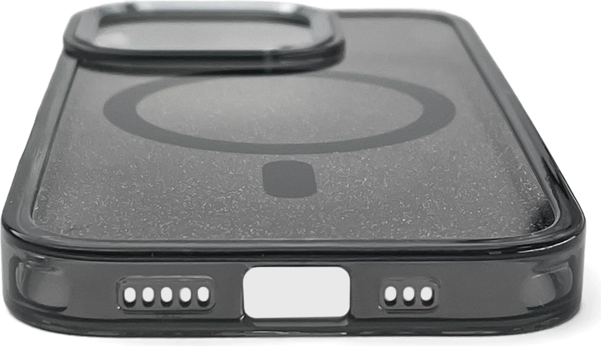 Mbështjellës, Hurtel, Glitter Case MagSafe për Samsung Galaxy A37, TPU, rezistent ndaj rënieve, me unazë magnetike, gjysmë i tejdukshëm me shkëlqim, e zezë