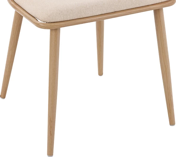 Karrige Giulia pe rattan, pëlhurë bezhë-metal natyral 49x52x80cm