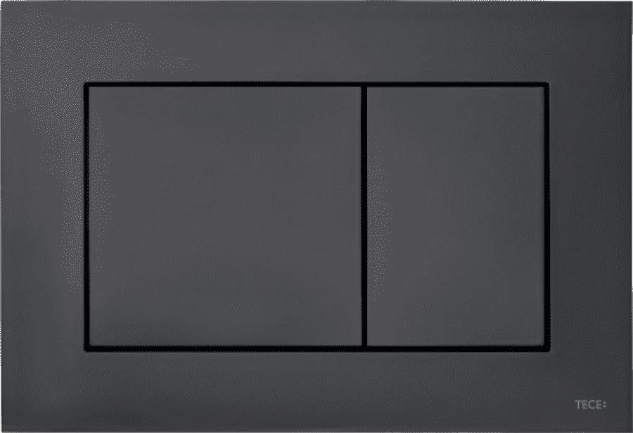 Buton shkarkimi për WC Tece Now 9240407, dy-shkarkim, 220x150 mm, i zi mat