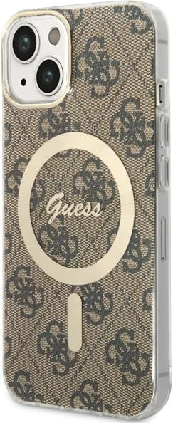 Mbështjellës Guess 4G MagSafe për iPhone 14, kafe