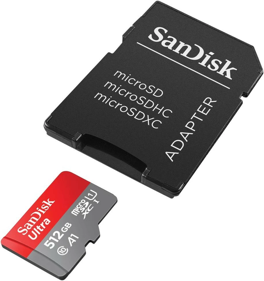 Kartelë memorie SanDisk Ultra microSDXC 512GB me adapter SD