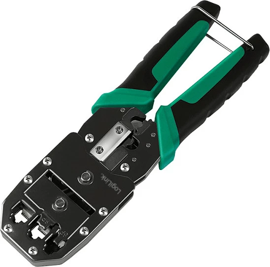 Pincë krimpimi LogiLink 6-në-1, për RJ45/RJ11, e zezë/jeshile