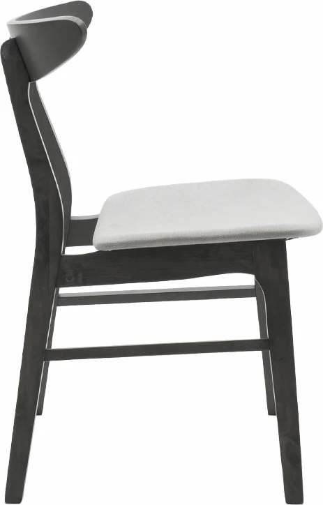 Karrige Orlean, set prej 2 copë, stof gri, këmbë druri gome antracit