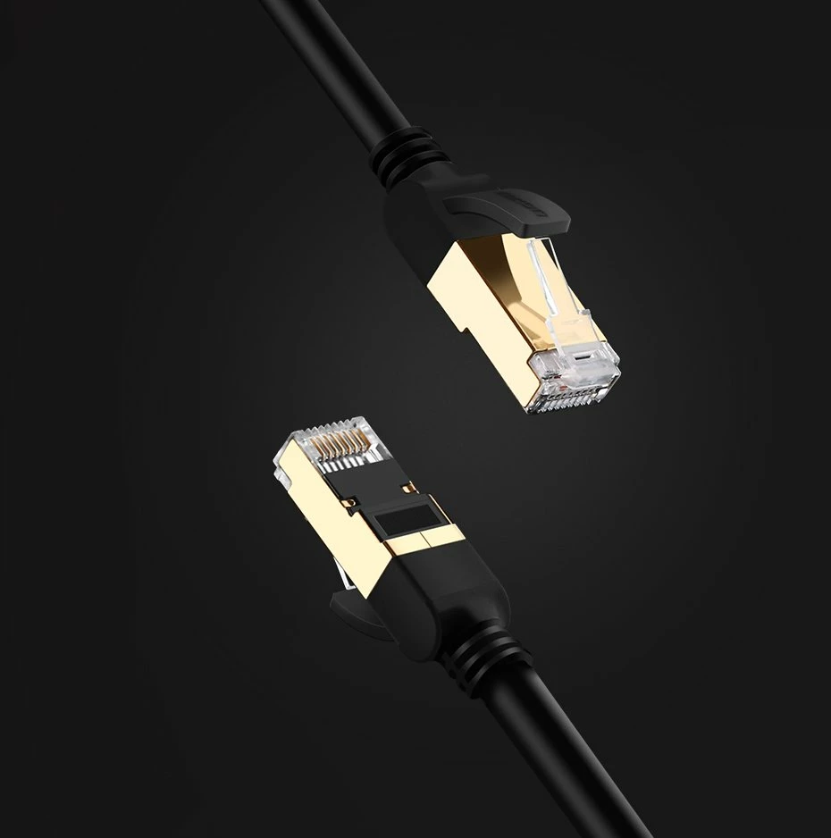 Kabllo rrjeti Ugreen Cat 7 STP, RJ45, 2m, e zezë