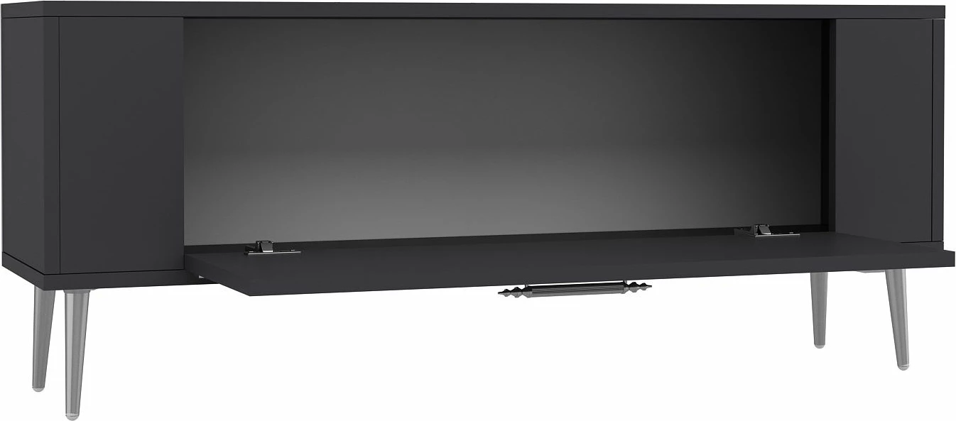 Komodë TV Skye Decor, anthracite, argjend, Retrop1