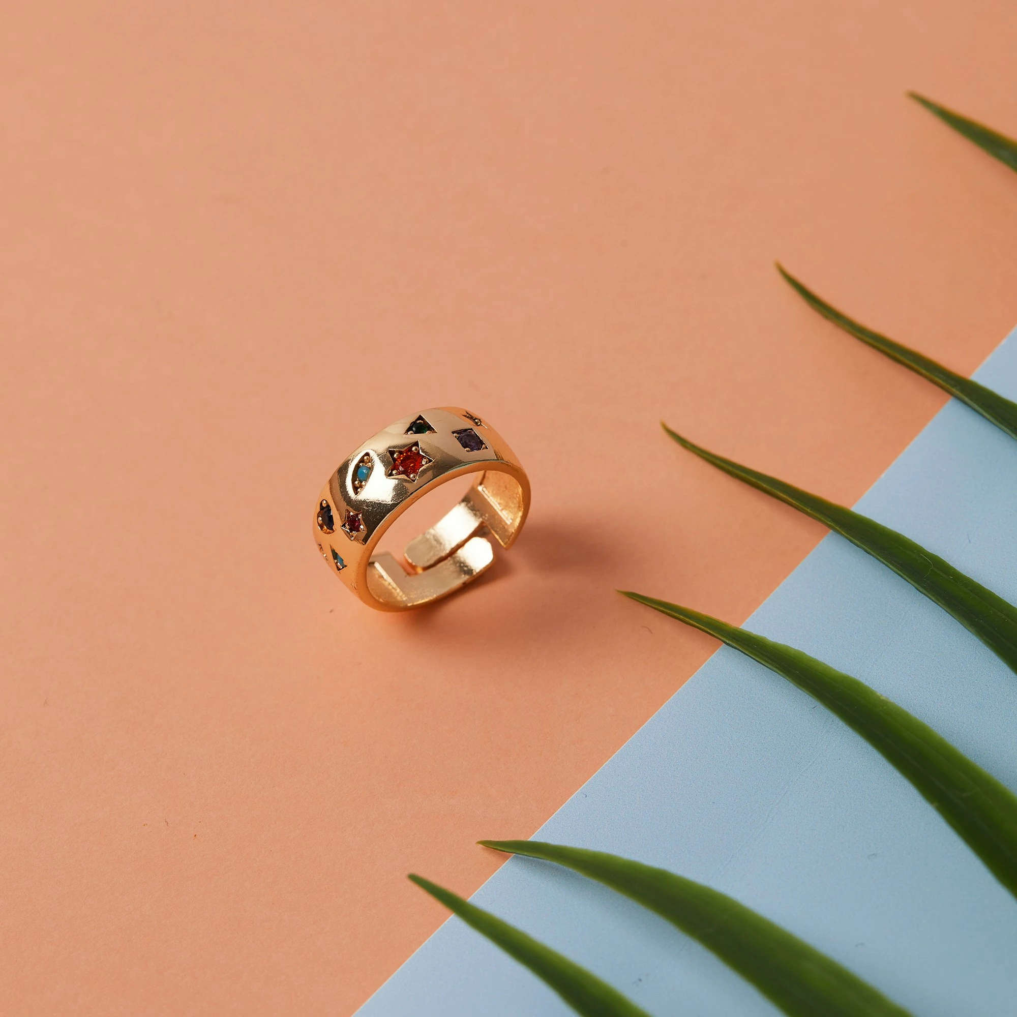 Unazë metalike Elika, ngjyrë ari, ELKYP38031