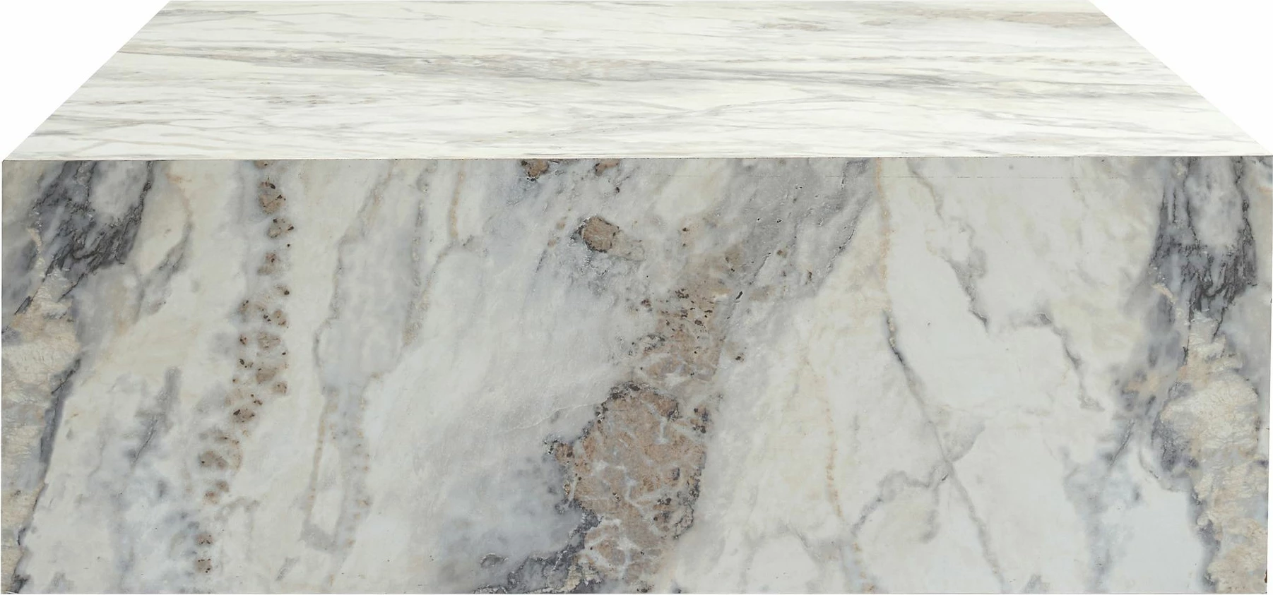 Tavolinë kafeje Nordure, Prizma, ngjyrë Freesia Marble