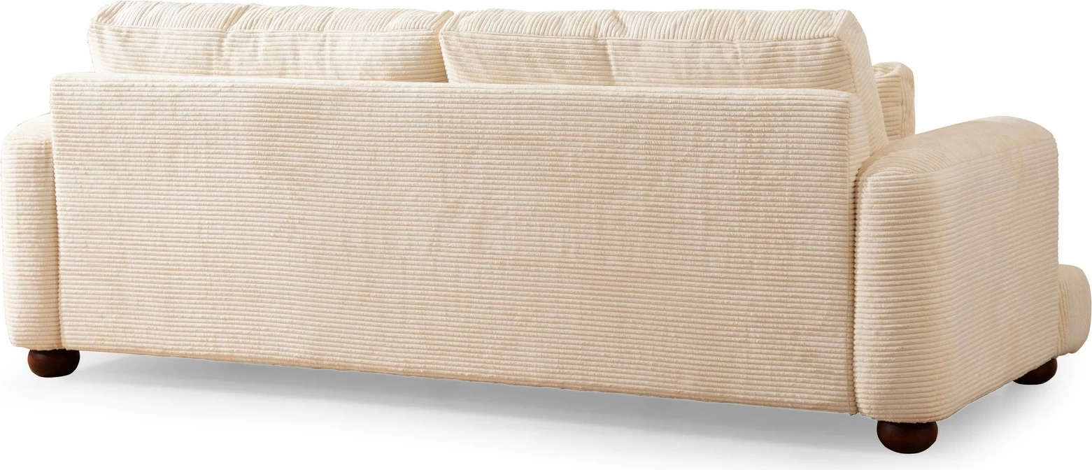 Divan treshe Atelier del Sofa, River, bezhë