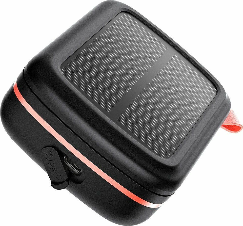 Kufje TWS Choetech BH-T05, wireless, me panel diellor dhe powerbank 2500mAh, të zeza