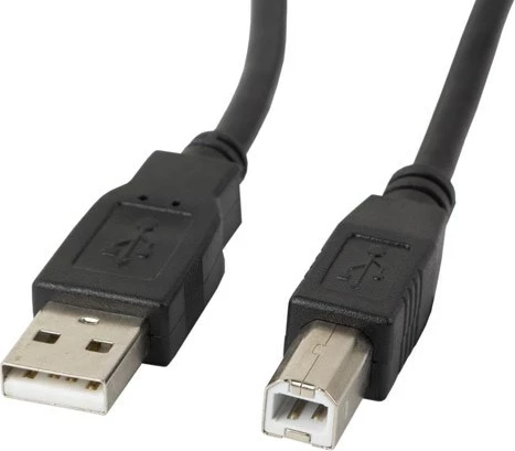 Kabëll USB Lanberg CA-USBA-10CC-0018-BK, 1.8 m, USB 2.0, i zi
