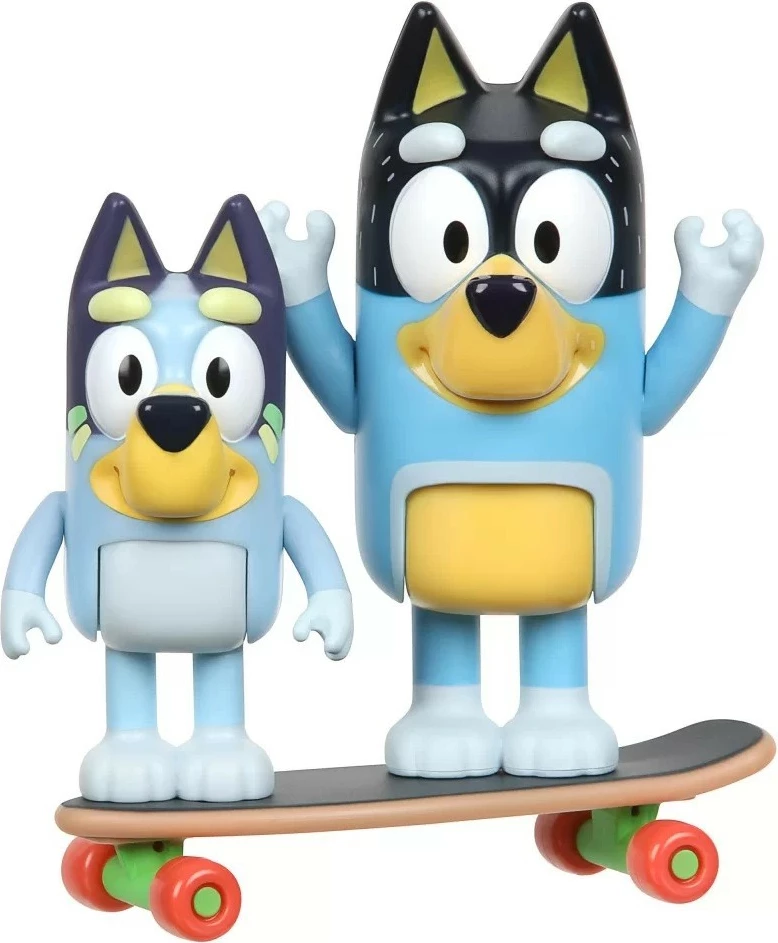 Set figurina Bluey Tm Toys BLU13042, 2 copë, me skateboard