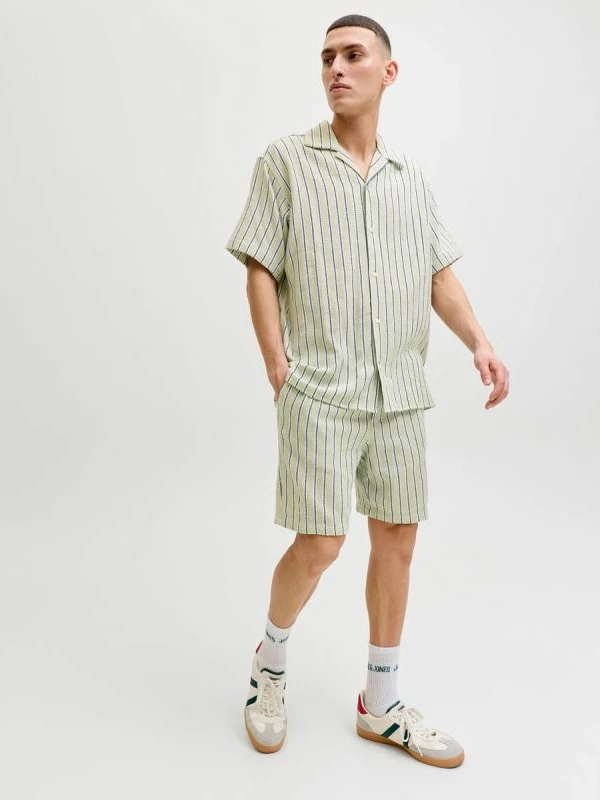 Shorce për meshkuj Jack&Jones JPSTJAIDEN COBA STRIPE JOG SHORTS REG SN, me vija [Madhësia: M]