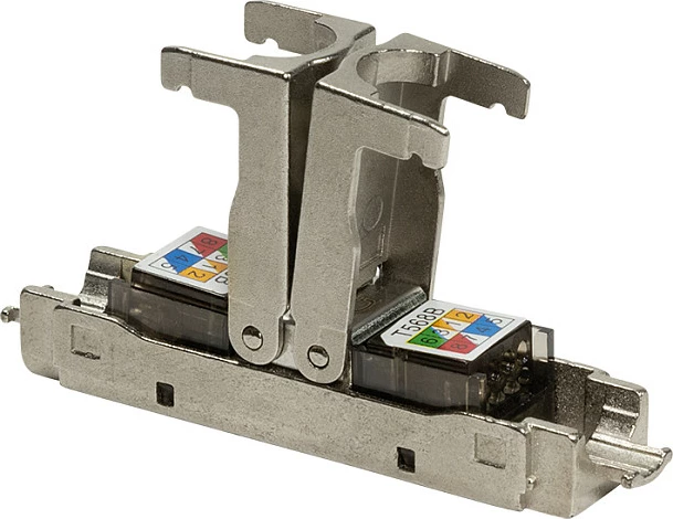 Konektor RJ45 LogiLink, STP Cat.6A 10GbE, metalik