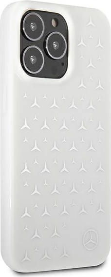 Mbështjellës Mercedes MEHCP13LESPWH për iPhone 13/13 Pro 6.1", Stars Pattern, i bardhë