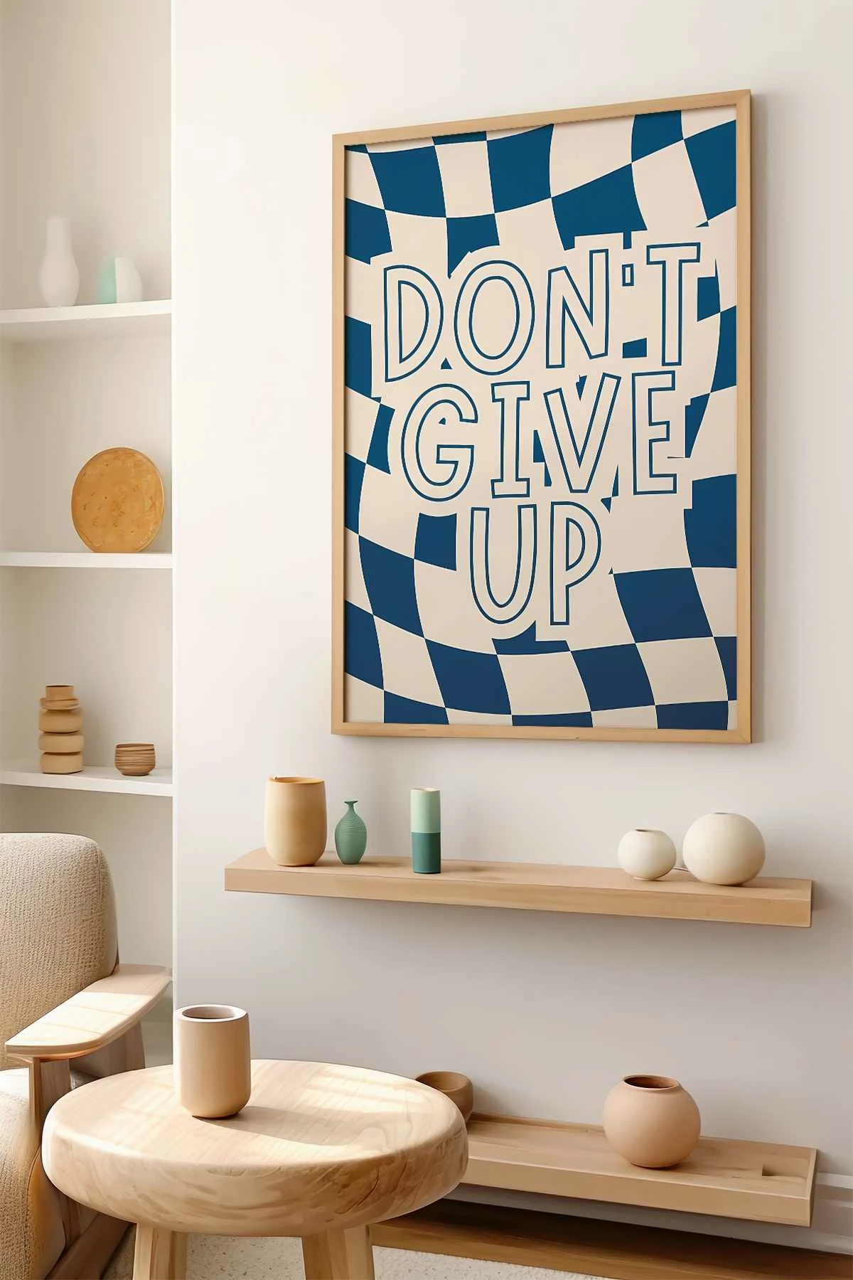Pikturë dekorative me kornizë MDF, Wallity, shumëngjyrëshe, 33x48cm