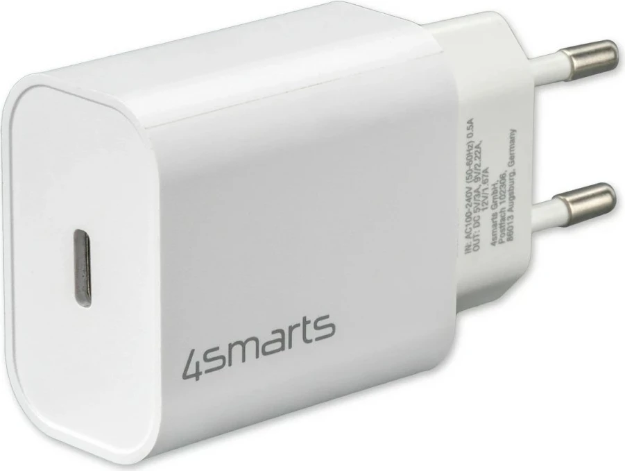 Karikues USB 4smarts 465575, 20W, i bardhë
