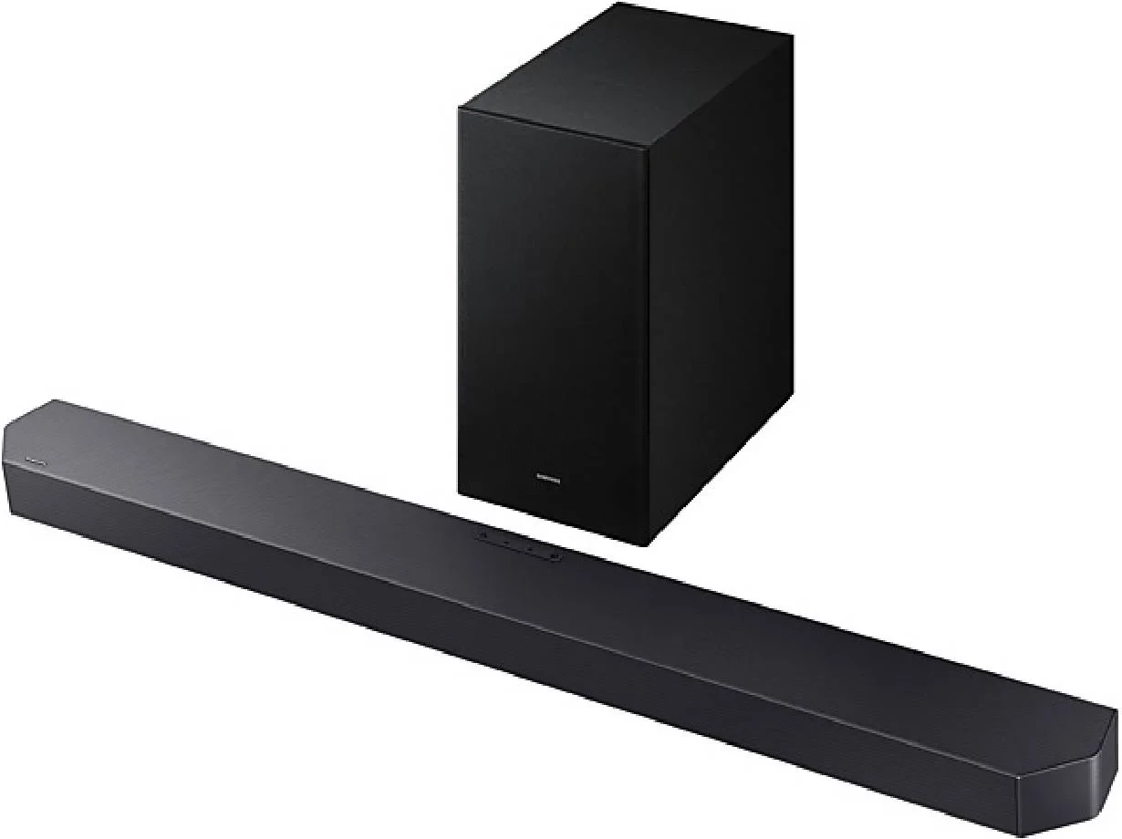 Soundbar Samsung HW-Q600F/EN 3.1.2 kanale Dolby Atmos me subwoofer wireless, Q-Symphony, HDMI eARC, Bluetooth, Titan Black