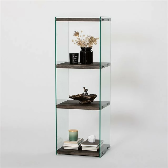 Raft librash Hanah Home, Aqua 3, ngjyrë antracit