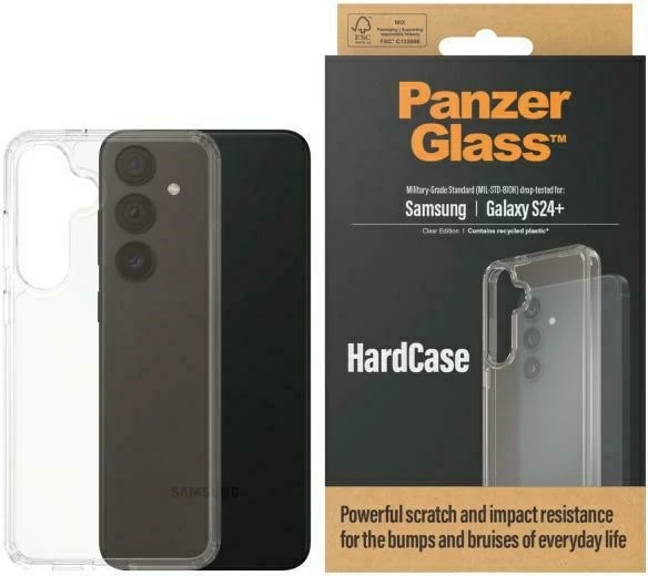 Mbështjellës PanzerGlass HardCase për Samsung Galaxy S24+, Transparent