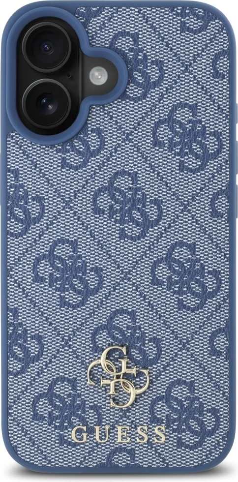 Mbështjellës Guess HC PU 4G Small 4G and Classic për iPhone 16, MagSafe, Blu