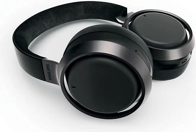 Kufje Philips Fidelio, Bluetooth 5.0 + 3.5mm, ANC, 35 orë, të zeza