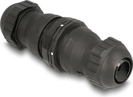 Bashkues fibër optike DeLOCK LC Duplex-LC Duplex, OS2, IP68, i zi