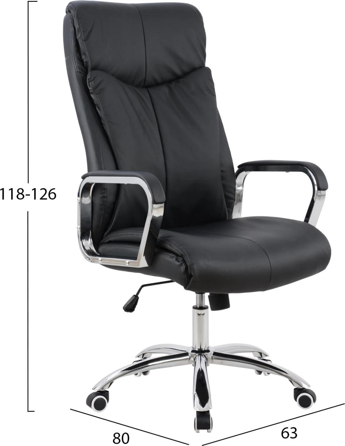 Karrige për zyre menaxheri FH1093.01 e zezë