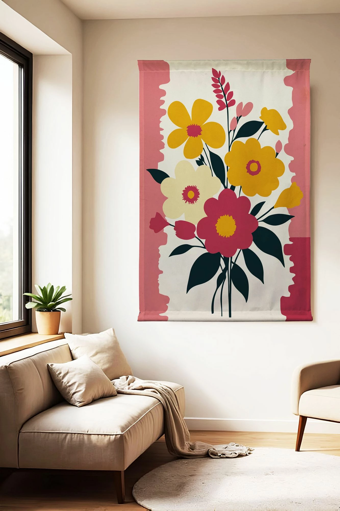 Pikturë dekorative poliestër, Wallity Polybaby 6, 145x200