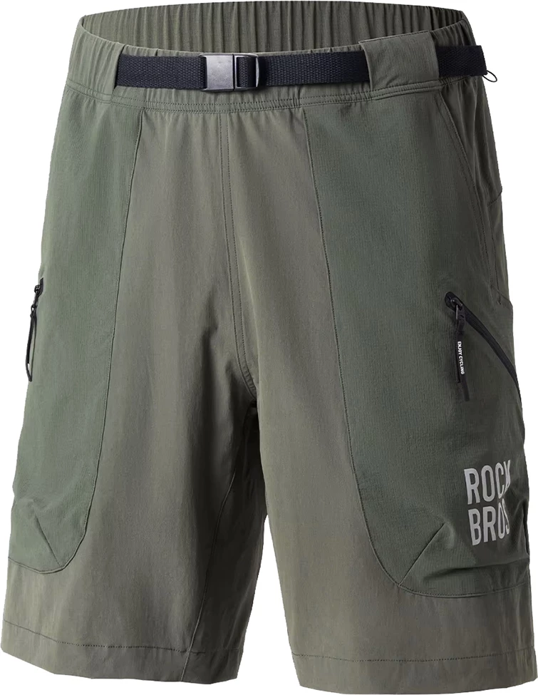 Shorce sportive Rockbros YDDK015, madhësi M, me rrip, xhepa me zinxhir, jeshile