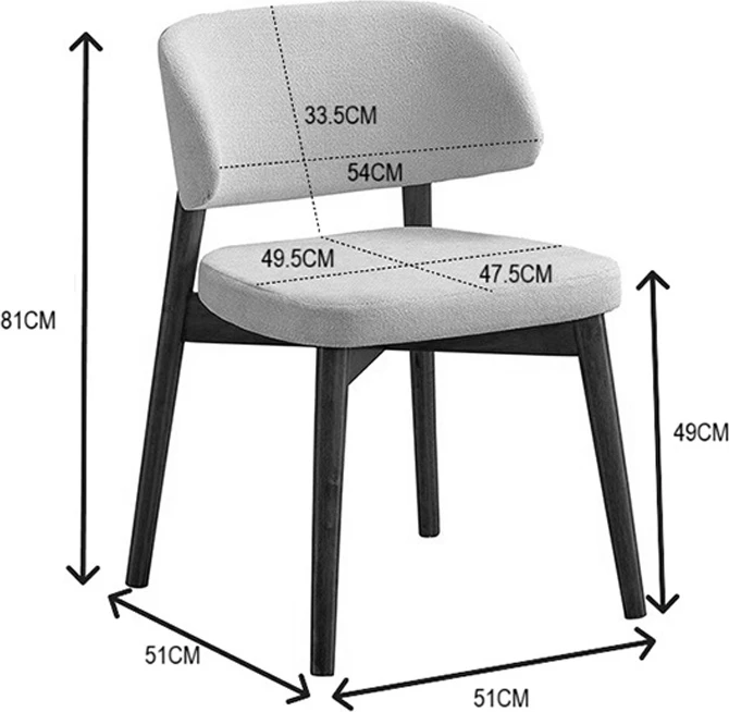 Karrige Siena, dru kauçuku, ngjyrë arre-ecru, set prej 2 copash, 48x50x81cm