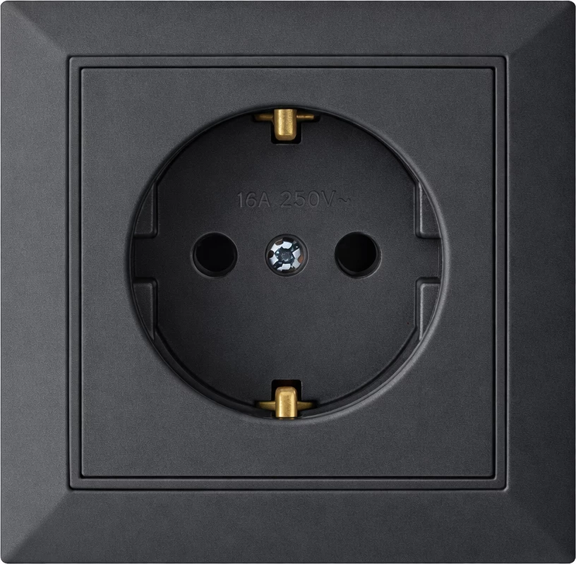 PRIZË MONOFAZ ANESTECH 16A – ANTRACIT