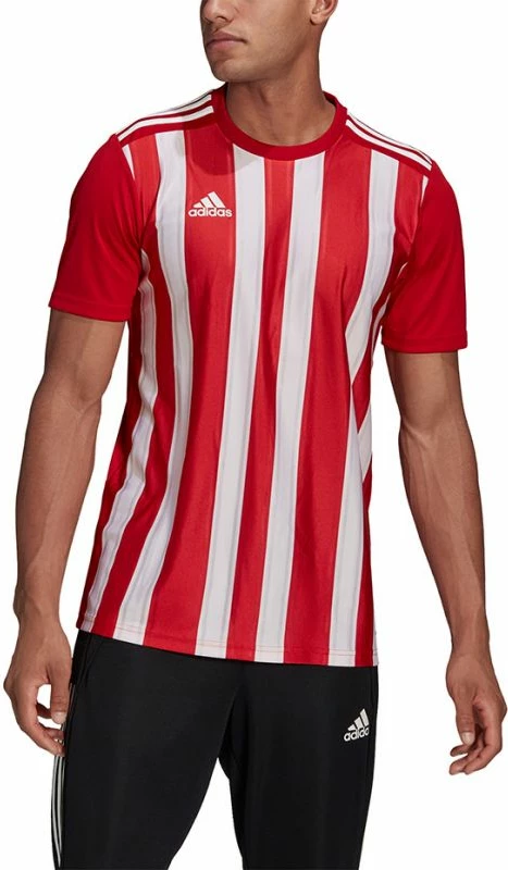 Fanellë futbolli për meshkuj adidas Striped 21, e kuqe