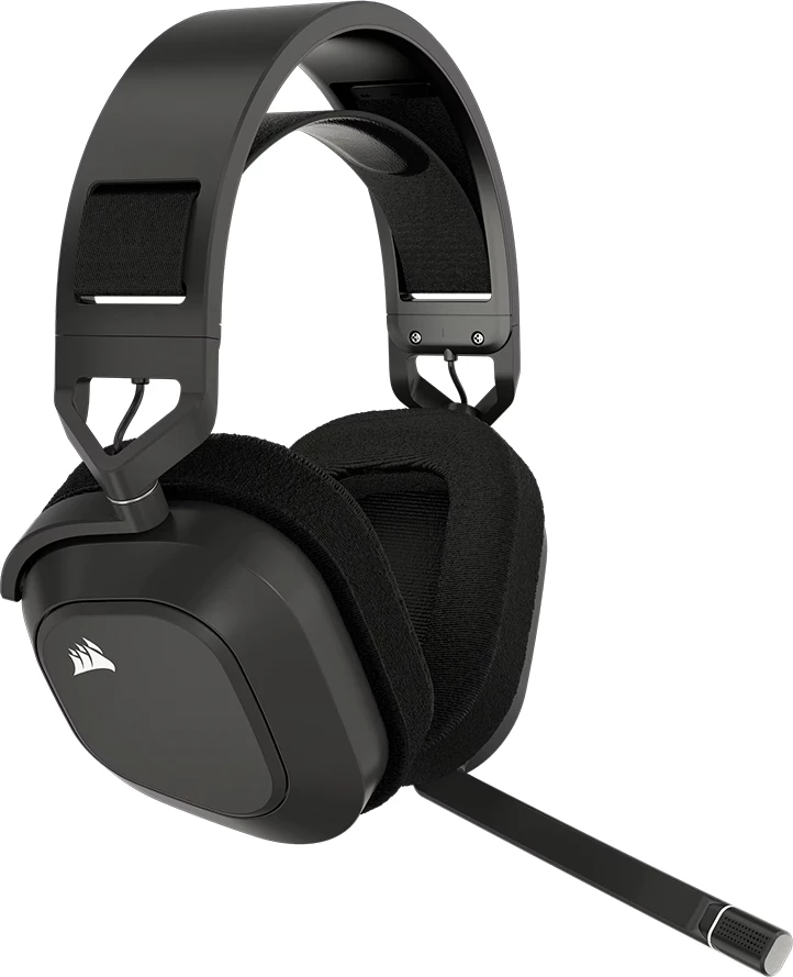 Kufje gaming CORSAIR HS80 MAX Wireless, Dolby Atmos, 50 mm, 24 orë, gri çeliku (EU)