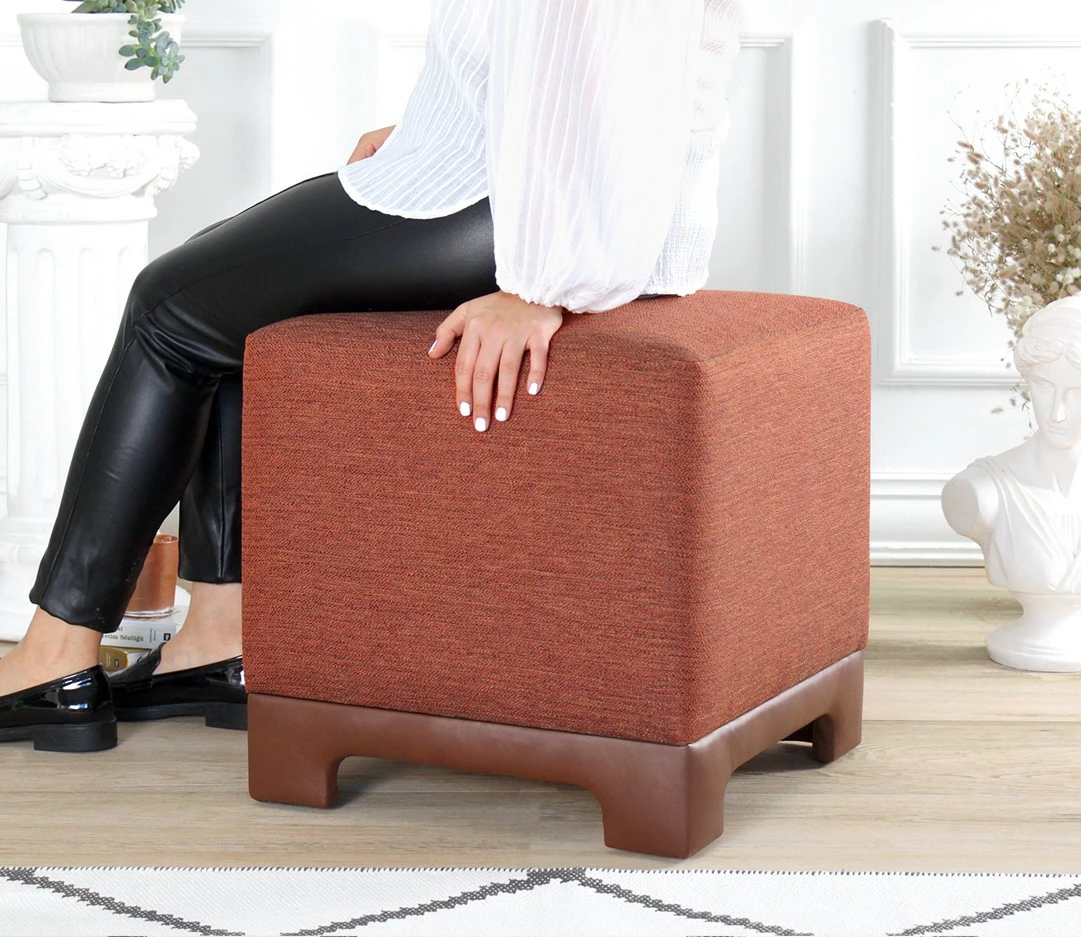 Puf Atelier del Sofa, ngjyrë e kuqe qeramike, Lenover