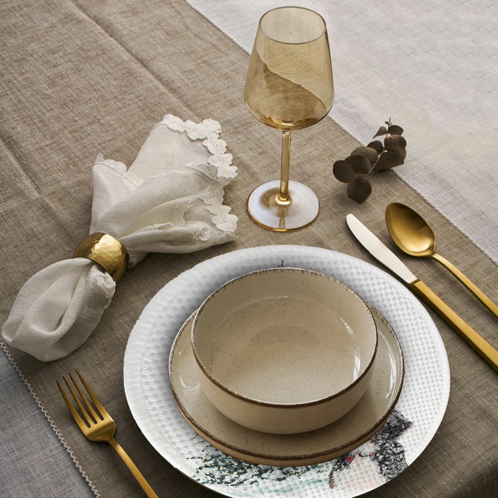 Set nënshtrues tavoline Hermia Concept, shumëngjyrësh, 3235Supla, 4 copë